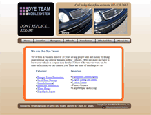 Tablet Screenshot of dyeteam.com